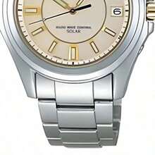 Men's Quartz Watch, Beige Dial, Stainless Steel Material, Business Style, Suitable For Daily Wear, Model SBTM079J, 100M Water Resistant - Beige - View 5