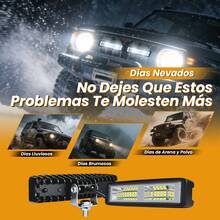 ANTSAY 4 Barras de Luces LED para automóvil, Paquete Faros LED con Foco de Alta Intensidad y luz estroboscópica de 48w 16 LED, Ideal para Motocicleta, automóvil, automóvil, camión - 4PK - Ver 3