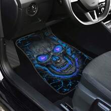4 pièces/2 pièces Set Tapis de sol pour voiture - Tapis en matériau polyester antidérapant et absorbant, convient à différents modèles de voiture, accessoires d'intérieur de voiture - tapis de sol - Voir 5