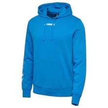 Hummel Hoodie 225883-7335 For Men And Women In Color Blue - الأزرق - مشاهدة 3