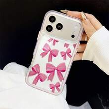 1个亮粉色蝴蝶结透明手机壳 - 适合喜欢可爱复古风格的用户，兼容 17/17 Air/17 Pro/17 Pro Max/16/7/8/11/12/13/14/15/X/XR/Xs/Plus/Pro/Pro Max/SE2 - 彩色 - 查看 7