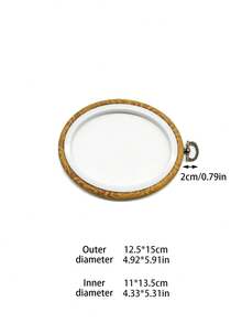 Vintage Wood Grain Embroidery Hoop, Available In Oval And Round Shapes, Suitable For Beginners And DIY Craft Enthusiasts, Applicable For Cross Stitch, Punch Needle, Fluffy Embroidery And Other Embroidery Crafts, Also Can Be Used As Wall Decor - Antique Embroidery Hoop - View 13