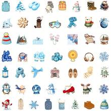 50 Pcs Scandinavian Winter Cozy Graffiti Stickers - Waterproof Decals For Water Bottles, Notebooks & Skateboards - 50PCS - View 11