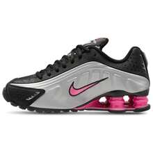 Nike Shox R4 GS 'Black Metallic Silver Pinksicle' Kid's -CW2626-006 | Cross-Training Ready, Supportive Fit - 黑銀粉 - 查看 1