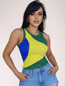 Women's Tank Top, Racerback Blouse, Cool Summer T-Shirt - Multicolor - View 1