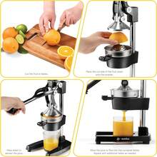 Cast Iron Juicer - Easy-To-Clean Heavy-Duty Manual Juicer, Professional Citrus Juicer - Stainless Steel Lemon Squeezer - Manual Citrus Press & Orange Squeezer - Orange Juicer (Black) Desktop Juicer,Up To 99% Juice Yield, ,Quiet Low-Decibel Operation - màu đen - Xem 9