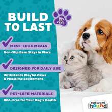 Outward Hound Fun Feeder Slo Bowl, Small Slow Feeder Dog Bowl, 3/4 Cups, Mini, Pink (Pack Of 12) - ColorE - 查看 4