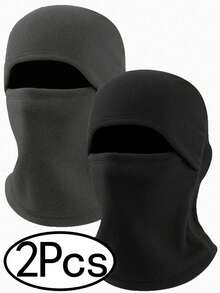 Bộ 2 món gồm mũ trùm đầu và khẩu trang bằng vải lông cừu, khẩu trang trượt tuyết unisex cho mùa đông, khẩu trang che kín mặt ấm áp cho mũ bảo hiểm xe máy, khẩu trang trượt tuyết thấm hút mồ hôi và chống gió cho thời tiết lạnh. - A - Xem 8