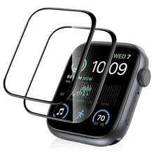 Miếng dán bảo vệ màn hình đồng hồ chống sốc, phủ toàn màn hình, tương thích với Apple Watch Ultra 2 49mm, chất liệu không phải kính, phù hợp với Series 9 8 7 6 5 4 SE2 40mm 41mm 45mm. Quà tặng mùa xuân. - Phim 2 cái - Xem 21