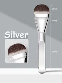 1支舌形粉底刷 - 超薄无痕粉底 - 平头粉底刷 - 特殊形状扇形化妆工具 - 美妆工具 - 美妆神器，专业全套化妆工具 - 彩色 - 查看 8