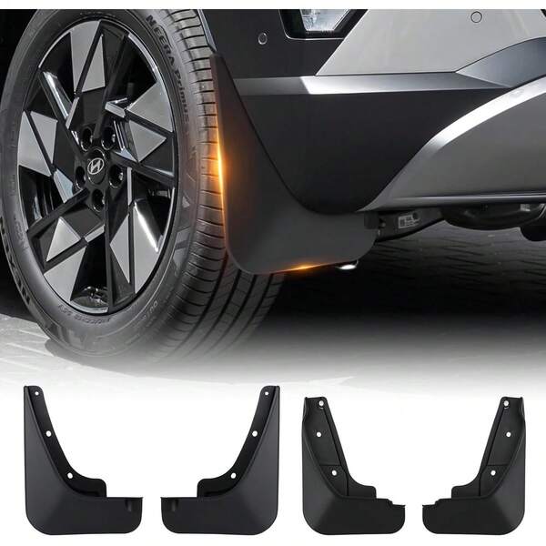2026 Upgraded Mud Flaps For 2024-2026  Tacoma Mud Guards Accessories All Weather Mud Flaps Splash Guards Tacoma Mudflaps No-Drill Front And Rear-Black,4 Pc