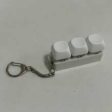 指尖减压玩具钥匙扣 - 多按钮按压器，便携式吊坠玩具，适合办公室专注放松，静音感官小工具，男女皆宜的理想礼物 - 多色 - 查看 3