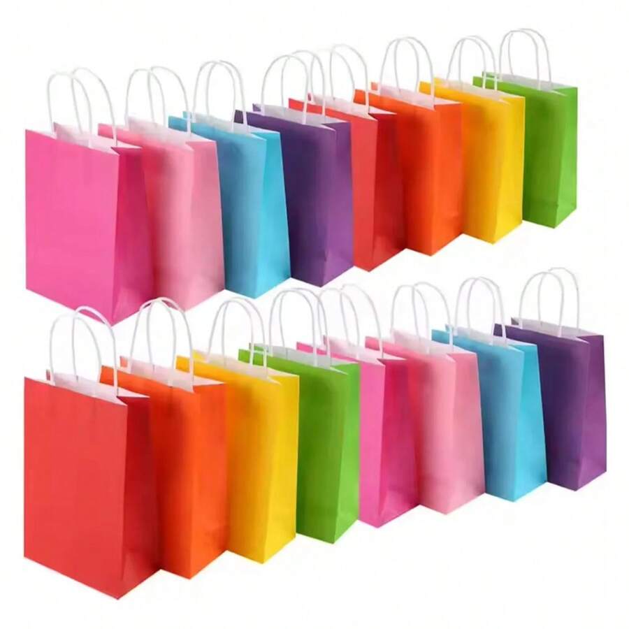Lecute 12 Bolsas Kraft Regalo Decorativas Ecologicas Cumpleaños - 12 - Ver 1