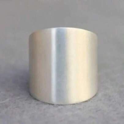 Wide Ring, Thick Ring, Large Ring, Wide-Style Personalized Ring, Thick Solid Ring, Wide Matte Ring, Shield-Shaped Ring