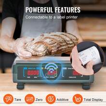 Electronic Price Computing Scale, 66 LB Digital  Weight Scales, LED Digital Commercial Food Fruit Meat Produce Counting Weight, For Retail Outlet Store, Kitchen, Restaurant Market, Farmer - 綠色 - 查看 4