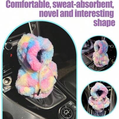 This Novel And Fashionable Colorful Gradient Gear Shift Cover Is An Interesting Car Interior Accessory, As Well As A Practical And Thoughtful Gear Shift Protection Accessory. This Multi-Functional Hooded Design Is Suitable For Both Manual And Automatic Transmission Vehicle Models, Combining Aesthetics And Practicality.