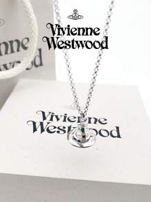 Vivienne Westwood New Petite Collection Mini Clear Ball Pilot Necklace Silver Tone, Brass - 銀色 - 查看 13