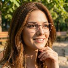 Elegant Party Style. Copper Alloy. No Glasses. All Seasons. Affordable Luxury In Geometric Style: Retro Black And Gold Eyeglass Frames With Gold Accents. - 粉色 - 查看 1