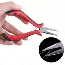 Hair Extension Kit, Includes Micro Link Tool Kit, Silicone Nano Beads, Extension Pliers, Sewing Thread Roll, Pull Ring, Hook Needle, 5pcs Clips, 1pc Comb, Rubber Bands - View 6