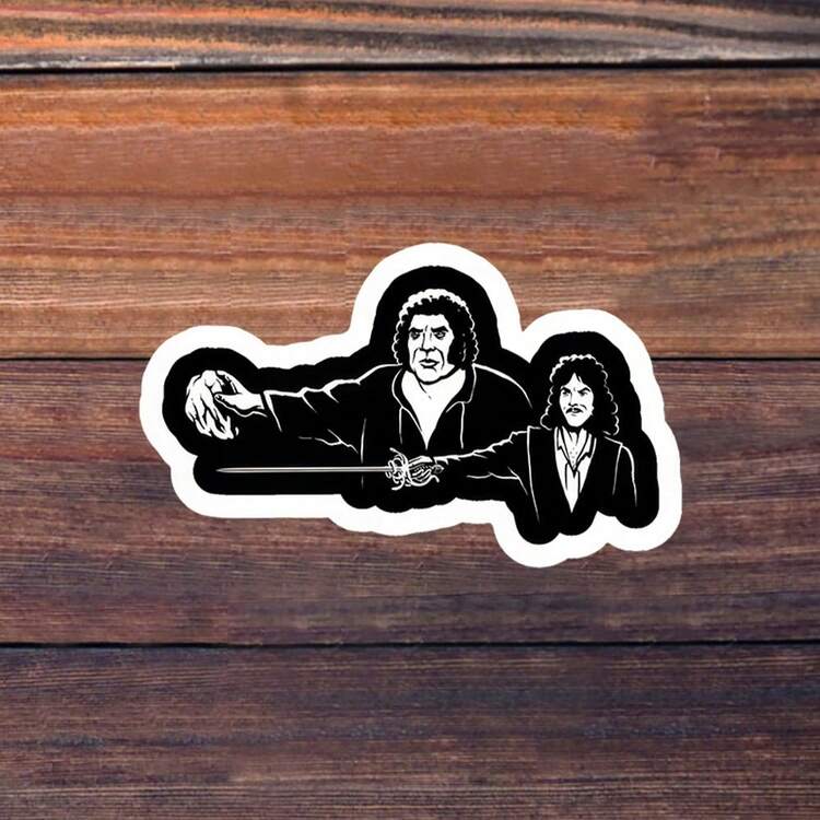 1/3/5张3英寸乙烯基贴纸（无文字），哥特式情侣肖像插画贴花；适用于笔记本电脑、水瓶、保温杯、手机壳、平板电脑、笔记本、计划本、日记本、车窗、吉他盒；适合哥特爱好者、怪诞爱好者、纹身艺术爱好者、创作者、收藏家；哥特贴纸、复古贴纸、插画贴纸、美学贴纸、防水模切乙烯基贴纸 - A - 查看 1