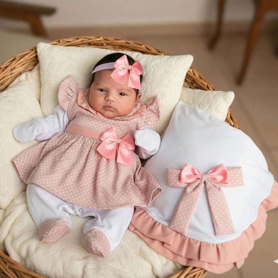 Baby Girls Rompers - Rusty Rose - View 1