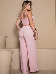 Women Two-Piece Outfits - Baby Pink - View 2