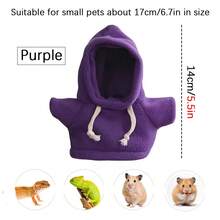 1pc Small Pet Clothing, Warm Pet Outfit, Suitable For Small Pets And Reptiles Daily Wear - Multicolor - View 9