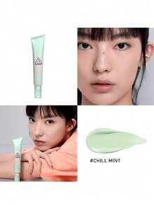 3CE Cooling Mint Liquid Primer, Complexion Correcting Base Makeup, Pore Minimizing Concealer Brightening, Lightweight Moisturizing Formula, 2-In-1 Concealer & Brightening, Oil-Control Matte Long-Lasting 48 Hours, Suitable For All Skin Types Smooth Primer, Korean Cosmetics. - CHILL MINT - View 8