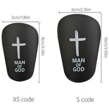 1双交叉式足球护腿板，加厚抗冲击腿部保护垫，舒适轻便，交叉式设计，适合训练和比赛，男女通用 - 十字架系列 - 查看 3