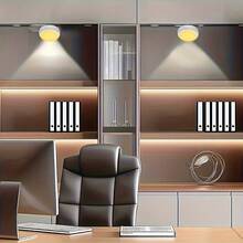 LiHangStar 3/6/9pcs LED Cabinet Lights With Touch Control And Remote, Battery Powered (Batteries Not Included) Night Light, 13 Colors RGB - Suitable For Wardrobe, Bedroom Wall, Under Cabinet, Cabinet Lighting, Stairs, Drawers - Touch Night Light - View 9
