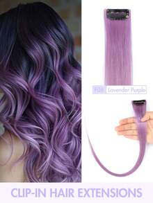Rainbow-Colored Hair Clips With Real Human Hair Pieces, Featuring A Silky, Invisible Texture And Soft, Superior Quality. Available In 12 Colors, Equipped With Stable And Comfortable Hair Clips, And Easy To Install. Highly Cost-Effective And High-Quality Real Human Hair Pieces, Ideal For Stage Performances And Shows. - Multicolor - View 27