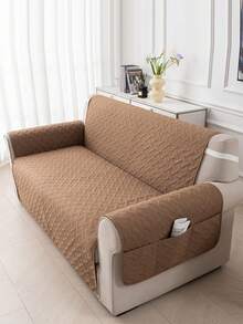 1 件装简约宠物沙发套，四季通用防水防滑布艺沙发保护套，可机洗，宠物友好，适用于单人至三人沙发，适合客厅、卧室、餐厅等场所。 - 卡其色 - 查看 4