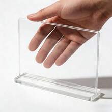 1pc Acrylic Transparent Nail Polish Display Board, Nail Art False Nail Display Stand - Clear - View 5