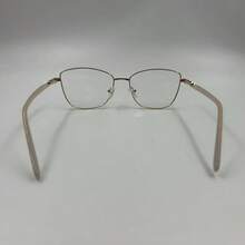 Elegant Party Style. Copper Alloy. No Glasses. All Seasons. Affordable Luxury In Geometric Style: Retro Black And Gold Eyeglass Frames With Gold Accents. - 金色 - 查看 4