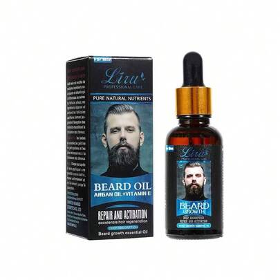Suero para barba, líquido para el cuidado de la barba masculina 30 ml