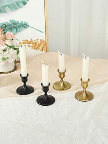 1/2pcs Minimalist Wedding Candle Holders, Silver/Gold Ceramic Center Decor, Suitable For Romantic Dinners And Bridal Showers, 2026 Wedding Decor Essential, Creates Elegant Ambiance For Dining Tables And Desktops, Mother's Day, Father's Day Gift - Silver Ceramic Candle Holder - View 7