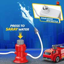 2-In-1 Transformable Fire Truck Toy For Kids Interactive Fire Engine Rescue Playset - Red - View 9