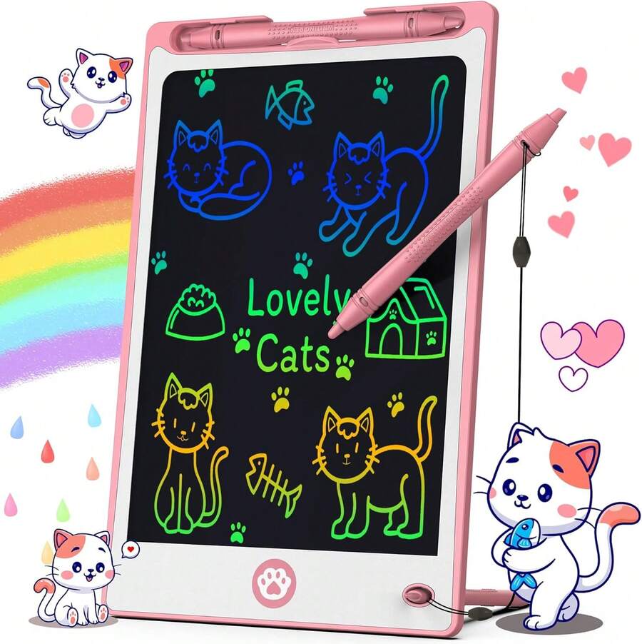 Hockvill LCD Writing Tablet Kids 8.8 Inch, Toys Girls Boys Drawing Pad 3 4 5 6 Year Old Kids Toys, Children's Day Valentines Kids Toddler Doodle Board Travel Essentials,Birthday,Party Gifts - 綠色 - 查看 1