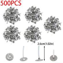50/100/200/500pcs Sumbu Lilin Teh 2.6cm (1in) Tanpa Asap Inti Kepang Lilin Kedelai Aksesori Kerajinan Kit Pembuatan Lilin Aromaterapi Alat DIY - 2,6 cm - View 9