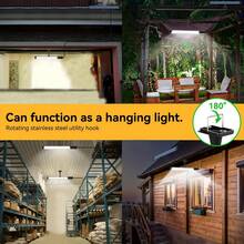 LiHangStar Outdoor Solar Powered Motion Sensor Wall Light, IP65 Solar Powered Light With Motion Sensor And Remote Control, Solar LED Light Strip, Suitable For Indoor/Outdoor, Yard, Street Area Lighting, Porch, Balcony - 1 Solar Panel With 1 Light - View 10