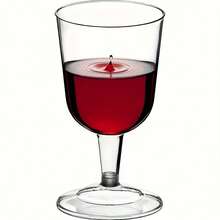 1/2pcs Reusable Transparent Stemware, Wine Glass, Champagne Flute, Martini Glass, Party Glassware, Durable Party Supplies, Suitable For Events, Restaurants, Weddings - Clear - View 10