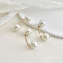 2pcs Pearl Jeans Ankle Clip, Chest Anti Light Needle, Anti Stepping Slipper Buckle, Pants Length Adjuster - C-White - View 7