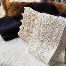 1/5 Yard Vintage Embroidered Lace Trim - Bohemian Style Delicate Floral & Geometric Pattern Lace Edging, Suitable For Sewing, Bags, Home Decor - Durable Lace Trim For Crafting, Christmas Gift Wrapping, Frame Decoration, DIY Princess Canopy - Multicolor - View 2