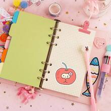 40张柔软可爱的卡通贴纸 - 小熊和水果主题，可用于装饰日记本、水瓶和手机壳，剪贴簿用品，文具趣味贴纸，Kindle适用 - 40件 - 查看 6