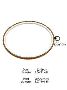 Vintage Wood Grain Embroidery Hoop, Available In Oval And Round Shapes, Suitable For Beginners And DIY Craft Enthusiasts, Applicable For Cross Stitch, Punch Needle, Fluffy Embroidery And Other Embroidery Crafts, Also Can Be Used As Wall Decor - Antique Embroidery Hoop - View 17
