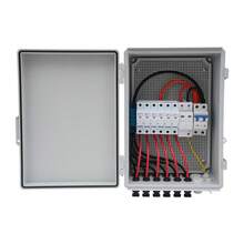 Modern PV Combiner Box, 6 String, Solar Combiner Box With 15A Rated Current Fuse, 63A Circuit Breaker, Lightning Arreste And Solar Connector, For On/Off Grid Solar Panel System, IP65 Waterproof - White - View 7