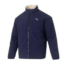 Puma WINTERIZED 80% Down Reversible Jacket, Men's Urban Casual 692850-06 - Navy Blue - Canvas White - View 3