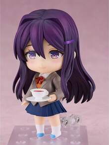 Figuras articuladas posables del club de literatura Doki Doki!, modelos de personajes de anime adorables para decoración de escritorio, de aproximadamente 10 CM de altura, incluye las figuras de Monika, Sayori, Natsuki y Yuri - Multicolor - Ver 7