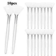 Conjunto de 1/3/5/10/20 pincéis em formato de leque para máscara facial, macios e ideais para maquiagem, incluindo ferramentas para aplicação de máscara de argila, creme, iluminador e contorno. Perfeito para mulheres e esteticistas. Ótimo para presentear! - Multicolorido - Ver 18