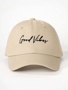 1pc Men's Embroidered "Goodvibes" Baseball Cap, Streetwear Casual Hat For Spring/Autumn Outdoor, Travel, Beach Vacation,Summer - Baseball Cap - View 11